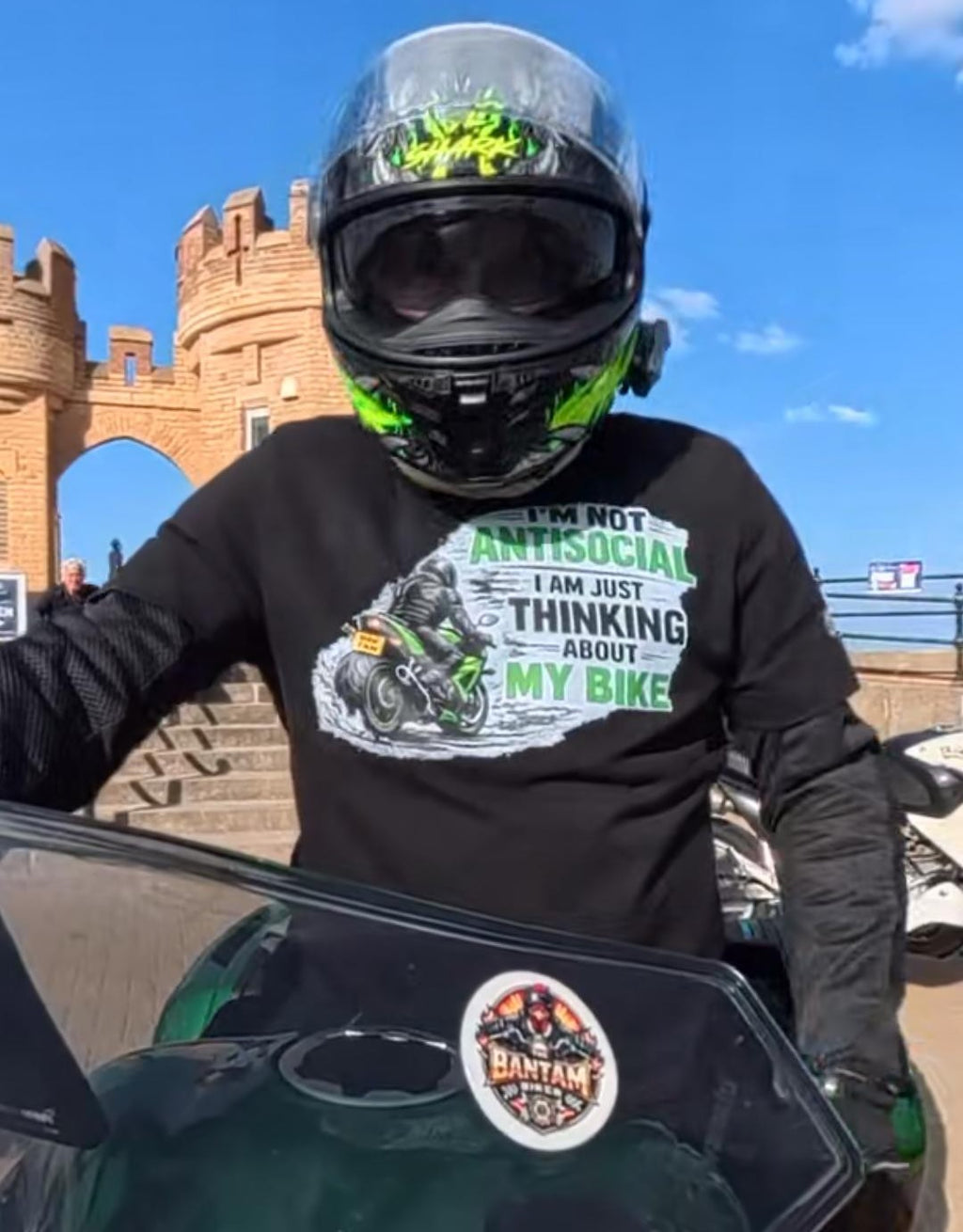 I’m Not Antisocial Motorcycle T-Shirt